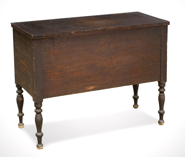 Sugar Chest, Sheraton, Wide Rectangular Form, Original Surface