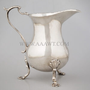 Bulbous Baluster Silver Cream Jug, by Joseph Dubois Inventory Thumbnail