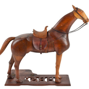 Horse Sculpture, Laminated and Carved, Geometric Puzzle, Precise Anatomy Inventory Thumbnail