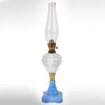 1475-10_Lamp,-White-Cut-to-Clear,-Blue-Base