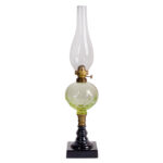 1475-16_Lamp,-Honeycomb,-Green-Black-Base