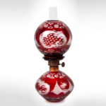 1475-17_Lamp,-Cranberry-Glass