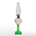1475-7_Lamp,-Triple-Flute,-Green,-Pressed-Base