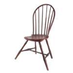 410-251_2_Bowback-Windsor-Chair,-Sculptural,-Red