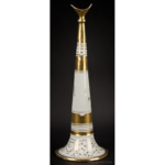 Fire-Trumpet,-White,-Gold-Gilt-Decoration_view-3_2222-80