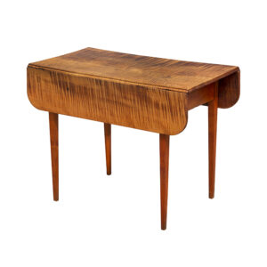 Hepplewhite Drop Leaf Table, Tiger Maple Inventory Thumbnail