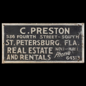 Trade Sign, Vintage St. Petersburg, Florida, Real Estate Inventory Thumbnail