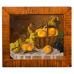 Still Life, Basket of Fruits on Marble Slab Inventory Thumbnail