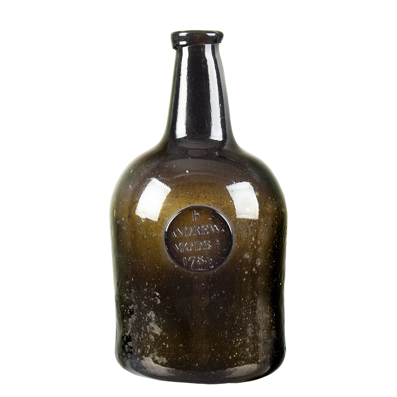 English Sealed Bottle Marked F./ANDREWS/MODBY / 1785 Inventory Thumbnail