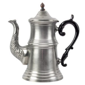 Pewter Coffeepot with decorative spout, John Whitlock and Joshua Graves Inventory Thumbnail