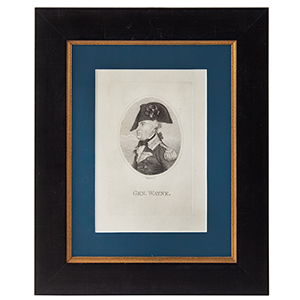Copper Plate Engraving of Revolutionary War General “Mad” Anthony Wayne, Samuel Harris (1783-1810) Inventory Thumbnail