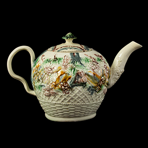 William Greatbatch Creamware Teapot Inventory Thumbnail