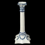 1213-91_Candlestick,-Pearlware,-Deorated-in-Blue,-Feather-Edge