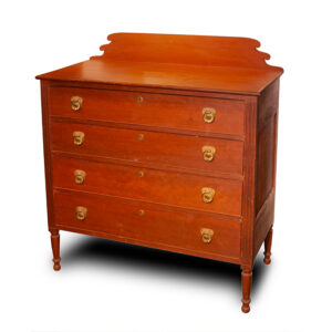 Sheraton Four Drawer Chest, New England, Original Red Inventory Thumbnail