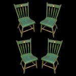 271-66_1_Set-of-Four-Chairs,-Green