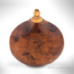 Burl Powder Flask, Bone Spout_view-1_1091-23