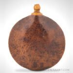 Burl Powder Flask, Bone Spout_view-3_1091-23