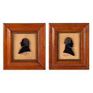 Reverse Portraits on Glass of Andrew Jackson (1767 -1845) & Alexander Hamilton (1755/57 – 1804) Inventory Thumbnail