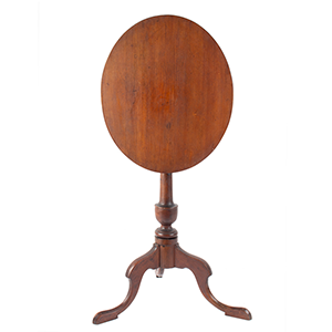 A Superb Chippendale Oval Tip-Top Candlestand, Closely Related to 621-183 Inventory Thumbnail