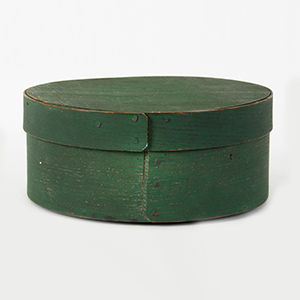 Pantry Box, Spice Box in Great Original Green Paint, Dry Patina Inventory Thumbnail