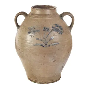 Double-Handled Stoneware Jar Probably Made In The Hudson River Region Inventory Thumbnail