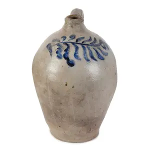 Late 18th or Early 19th Century Stoneware Jug Likely Made in Manhattan, or HRV Inventory Thumbnail