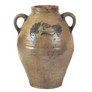 Double-Handled Stoneware Presentation Jar Probably Hudson River Region Inventory Thumbnail