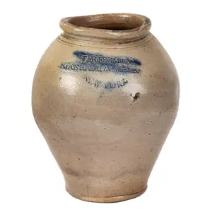 Stoneware Jar Marked “J. REMMEY / MANHATTAN-WELLS / NEW-YORK” Inventory Thumbnail