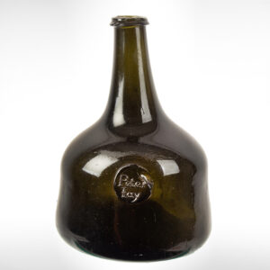 Black Glass Sealed Mallet Bottle, Peter Jay Inventory Thumbnail