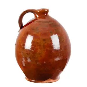 Redware Jug, New England, Probably New Hampshire Inventory Thumbnail