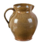 1120-111_2_Redware-Pitcher,-Green-Glaze