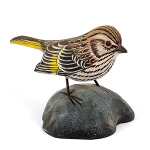 Pine Siskin #6517, Carved Signed Miniature, Jesse Blackstone Inventory Thumbnail