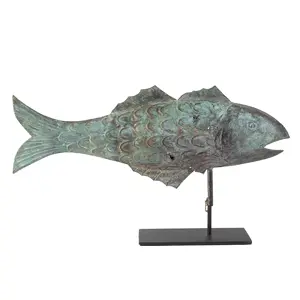 Fish Weathervane, Original Surface, Verdigris Inventory Thumbnail