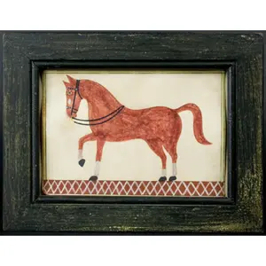 Watercolor, Prancing Horse, Anonymous Inventory Thumbnail