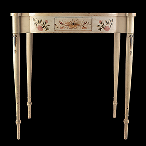 Dressing Table, Chamber Table, Original Painted Decoration, White Background Inventory Thumbnail