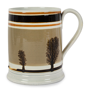 Large Mochaware Tankard, Six Wonderful Seaweed Trees Inventory Thumbnail