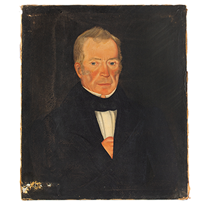 Folk Art Portrait of Alpheus Plummer of Barre, Massachusetts, Worcester County Inventory Thumbnail