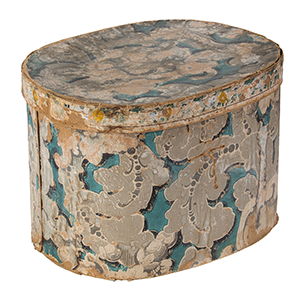 Wallpaper Covered Box, Hatbox, Bandbox Inventory Thumbnail