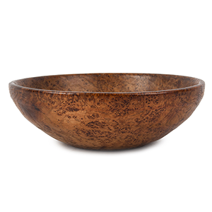 Burl Bowl, Small Size, Lipped and Footed Inventory Thumbnail