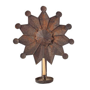 Candle Sconce, Outstanding Large 11-Point Star Reflector Inventory Thumbnail