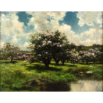 1527-11_2_Painting,-Apple-Blossoms,-JA-Brown